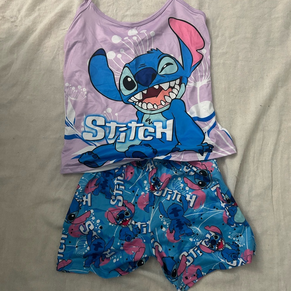 Stitch Kids Pajama Set - Lavender and Sky Blue new